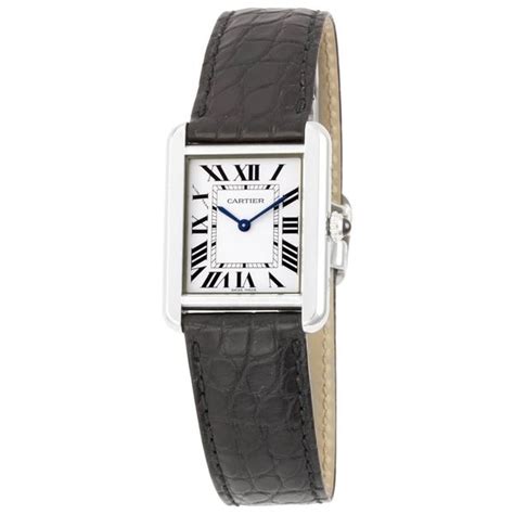 cartier rectangular watch|cartier black watch.